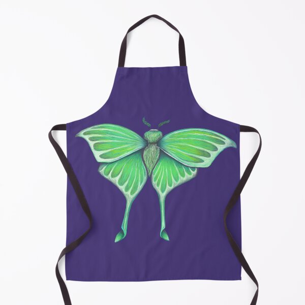 Item preview, Emerald Luna | Botanical Green Moth Illustration designed and sold by ArtflyStudio.