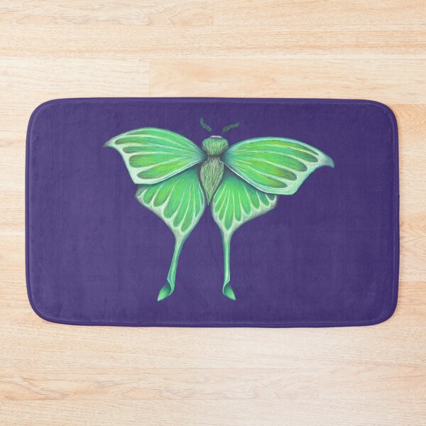 Item preview, Emerald Luna | Botanical Green Moth Illustration designed and sold by ArtflyStudio.