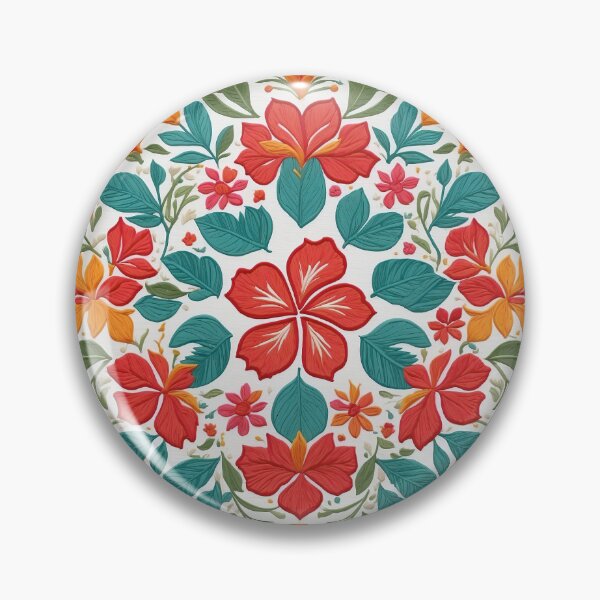 Item preview, Hibiscus Folk Embroidery Mandala Clipart Collection 25 designed and sold by PlayPlearnZone.