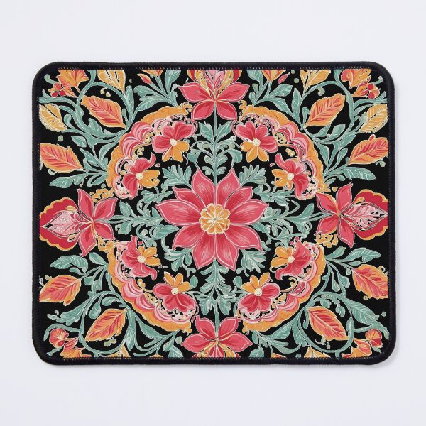 Item preview, Hibiscus Folk Embroidery Mandala Clipart Collection 33 designed and sold by PlayPlearnZone.