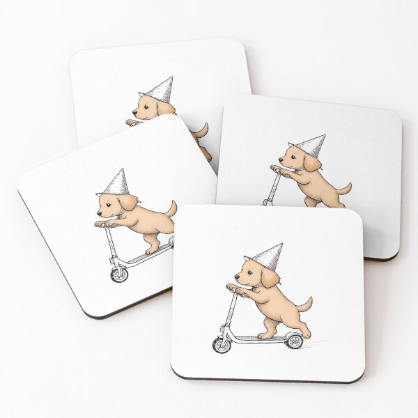 Aperçu de l'œuvre Chien sur scooter créée et vendue par SageToppal.