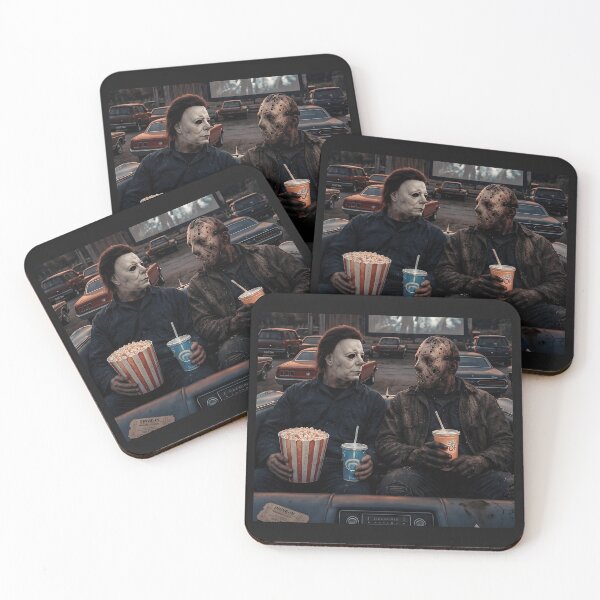 Item preview, Michael Myers Tshirts And Jason Voorhees Watching Movies At The Theater designed and sold by Hydlaaksmndriss.