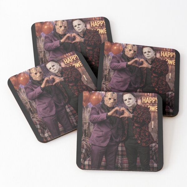 Item preview, Michael Myers Tshirts And Jason Voorhees Making A Hand Heart designed and sold by Hydlaaksmndriss.
