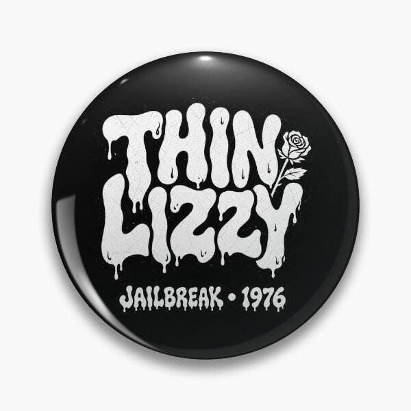 Item preview, Thin Lizzy Jailbreak 1976 Melting Text Hard Rock designed and sold by JMS-Artvintage.