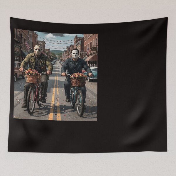 Item preview, Michael Myers Tshirts And Jason Voorhees Horror Bike Adventure designed and sold by Hydlaaksmndriss.