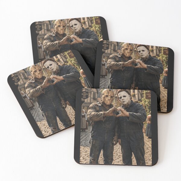Item preview, Michael Myers Tshirts And Jason Voorhees Heart Hands At The Beach designed and sold by Hydlaaksmndriss.