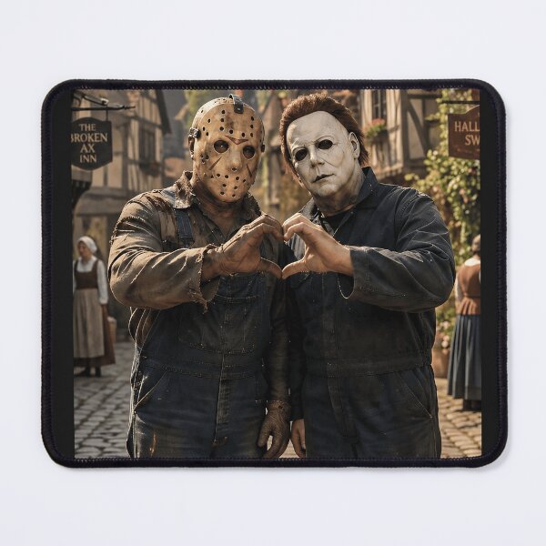 Item preview, Michael Myers Tshirts And Jason Voorhees Heart Hands At The Beach designed and sold by Hydlaaksmndriss.