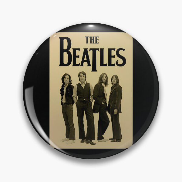 Item preview, The Beatles Band Group Portrait Beige Background designed and sold by PontoImagem.