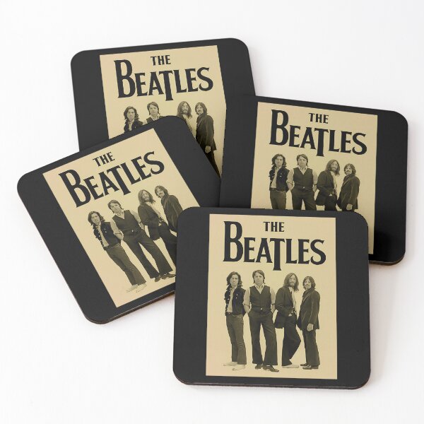 Item preview, The Beatles Band Group Portrait Beige Background designed and sold by PontoImagem.