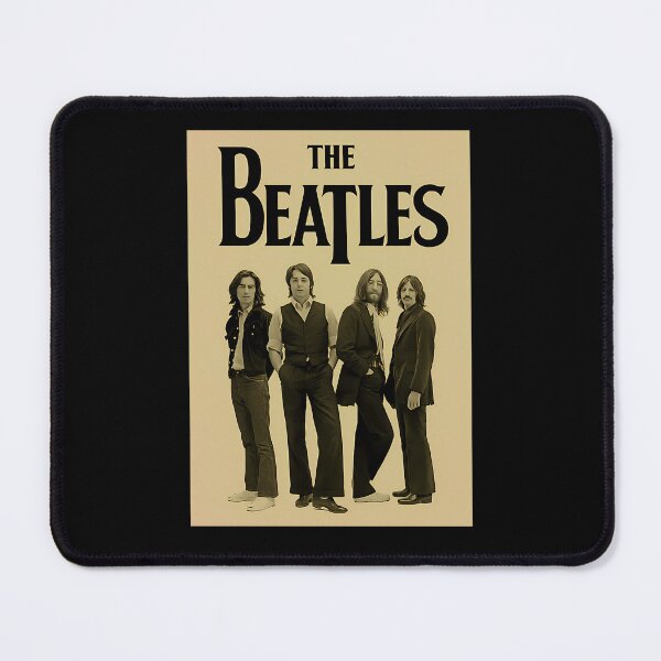 Item preview, The Beatles Band Group Portrait Beige Background designed and sold by PontoImagem.