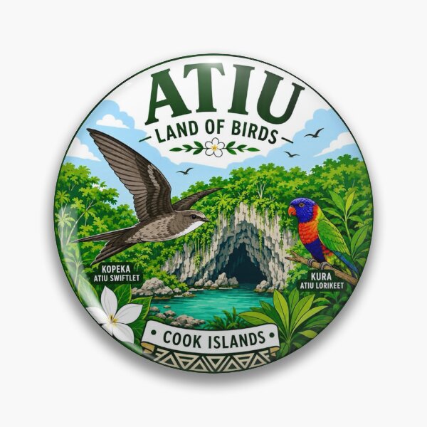 Item preview, Atiu, Land of Birds, Cook Islands designed and sold by Myra365Art.