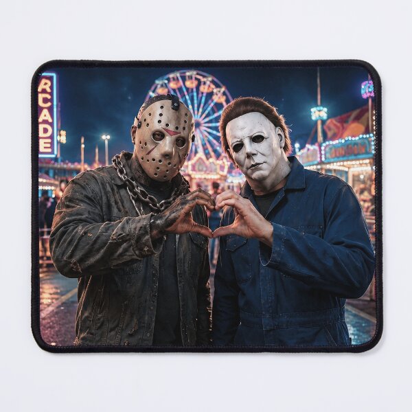 Item preview, Michael Myers Tshirts And Jason Voorhees Heart Hands By The Ocean designed and sold by Hydlaaksmndriss.