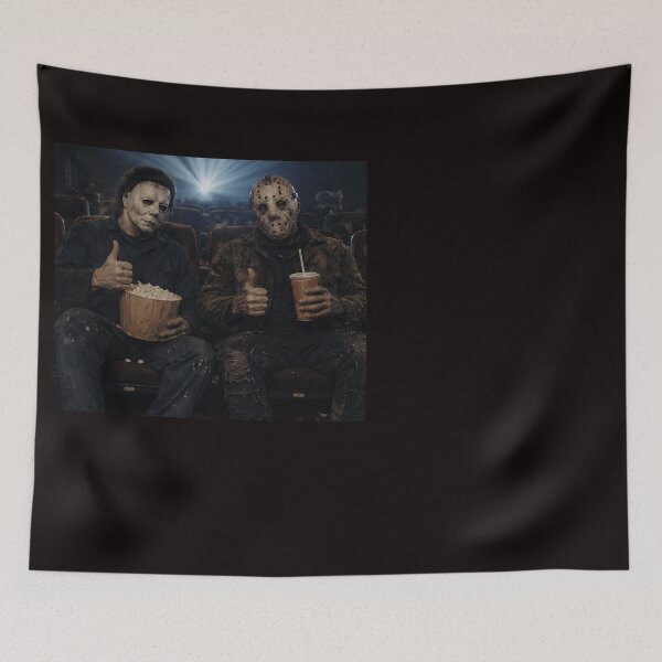 Item preview, Michael Myers Tshirts And Jason Voorhees Halloween Movie Theater designed and sold by Hydlaaksmndriss.