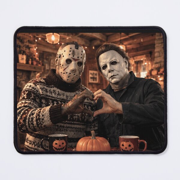 Item preview, Michael Myers Tshirts And Jason Voorhees Heart Hands Pose Together designed and sold by Hydlaaksmndriss.