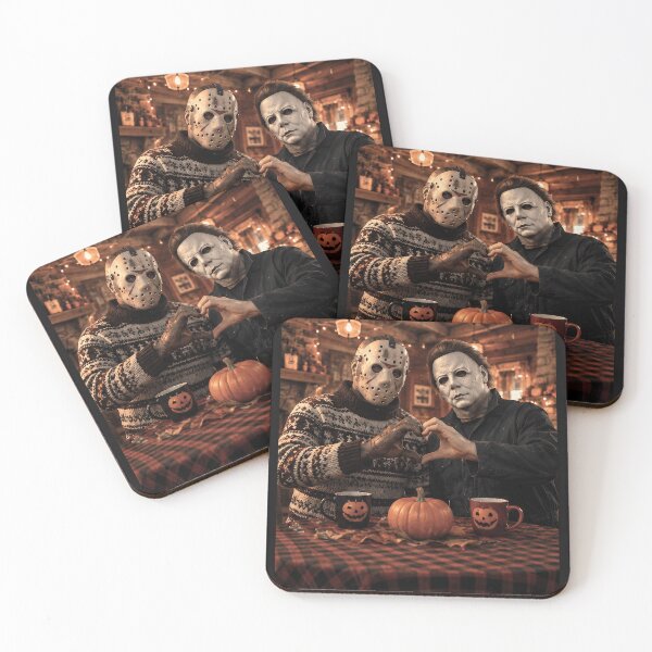 Item preview, Michael Myers Tshirts And Jason Voorhees Heart Hands Pose Together designed and sold by Hydlaaksmndriss.