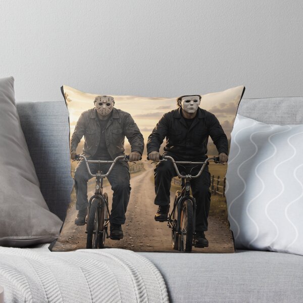 Item preview, Michael Myers Tshirts And Jason Voorhees Riding Bikes At Halloween designed and sold by Hydlaaksmndriss.