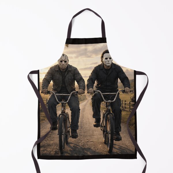 Item preview, Michael Myers Tshirts And Jason Voorhees Riding Bikes At Halloween designed and sold by Hydlaaksmndriss.