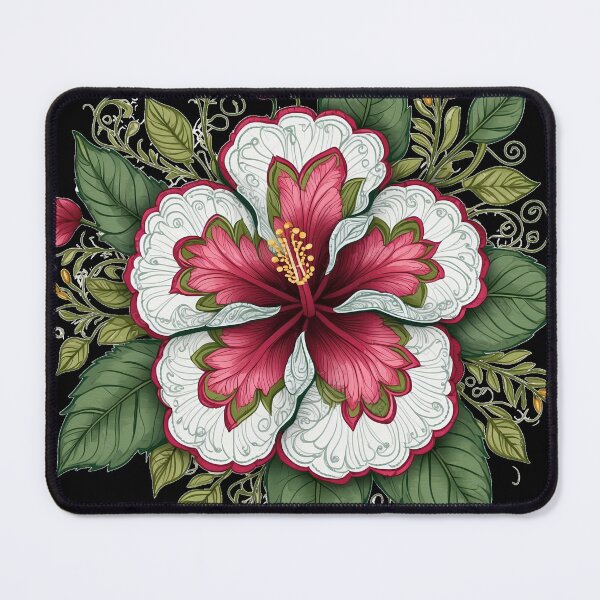 Item preview, Hibiscus Folk Embroidery Mandala Clipart Collection 32 designed and sold by PlayPlearnZone.