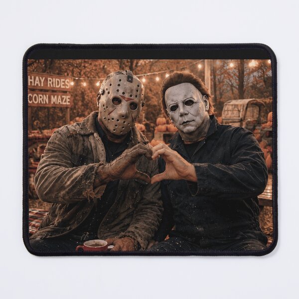 Item preview, Michael Myers Tshirts And Jason Voorhees Hand Heart Moment designed and sold by Hydlaaksmndriss.