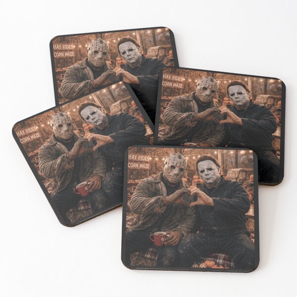 Item preview, Michael Myers Tshirts And Jason Voorhees Hand Heart Moment designed and sold by Hydlaaksmndriss.