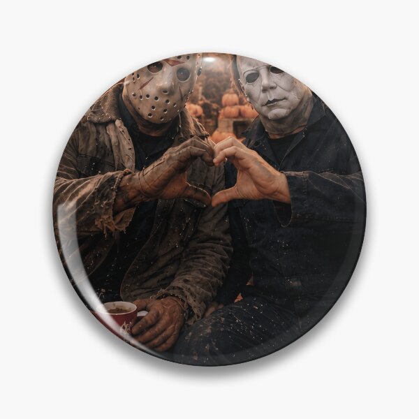 Item preview, Michael Myers Tshirts And Jason Voorhees Hand Heart Moment designed and sold by Hydlaaksmndriss.