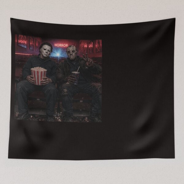 Item preview, Michael Myers Tshirts And Jason Voorhees Sitting At The Cinema designed and sold by Hydlaaksmndriss.