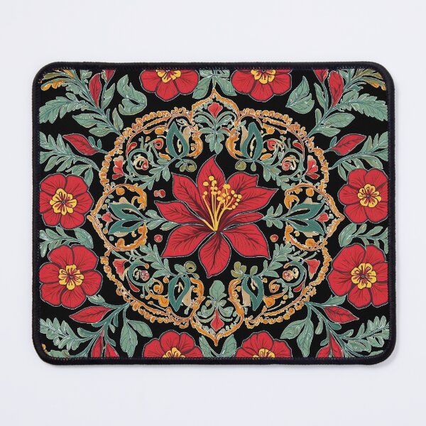 Item preview, Hibiscus Folk Embroidery Mandala Clipart Collection 35 designed and sold by PlayPlearnZone.