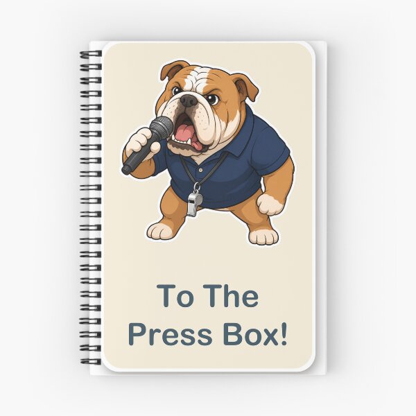 Item preview, Band Director Bulldog "To The Press Box" Funny Marching Band designed and sold by Emma's Studio.