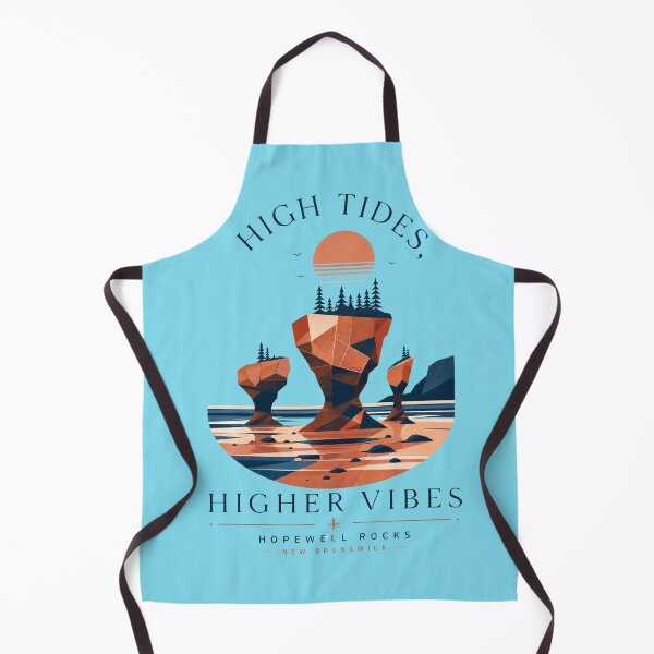 Item preview, Hopewell Rocks Abstract Coastal – High Tides Higher Vibes – Bay of Fundy Sea Stack Art designed and sold by bobscraze.