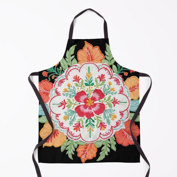 Item preview, Hibiscus Folk Embroidery Mandala Clipart Collection 37 designed and sold by PlayPlearnZone.