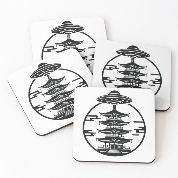 Item preview, Ancient Contact Temple – Japanese UFO Monogram Design designed and sold by Handcan.