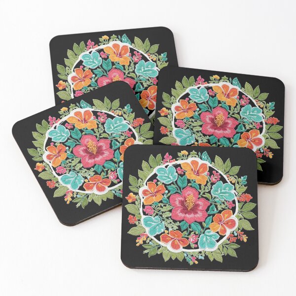 Item preview, Hibiscus Folk Embroidery Mandala Clipart Collection 40 designed and sold by PlayPlearnZone.