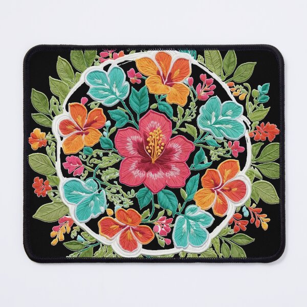 Item preview, Hibiscus Folk Embroidery Mandala Clipart Collection 40 designed and sold by PlayPlearnZone.