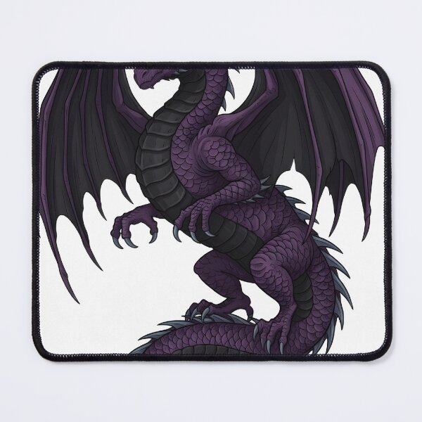 Item preview, Majestic Purple Dragon Fantasy Art | Royal Winged Dragon Illustration designed and sold by DragonSerpent Ink.