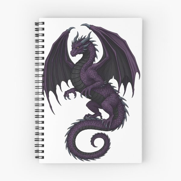 Item preview, Majestic Purple Dragon Fantasy Art | Royal Winged Dragon Illustration designed and sold by DragonSerpent Ink.