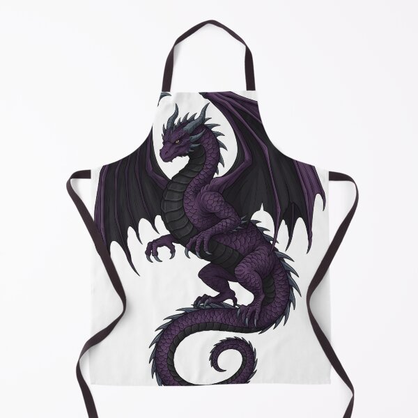 Item preview, Majestic Purple Dragon Fantasy Art | Royal Winged Dragon Illustration designed and sold by DragonSerpent Ink.