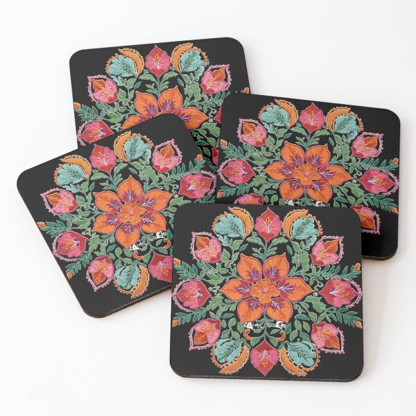 Item preview, Hibiscus Folk Embroidery Mandala Clipart Collection 38 designed and sold by PlayPlearnZone.