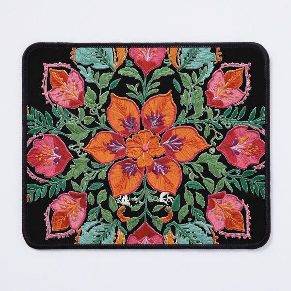 Item preview, Hibiscus Folk Embroidery Mandala Clipart Collection 38 designed and sold by PlayPlearnZone.