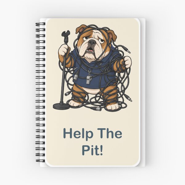 Item preview, Band Director Bulldog "Help The Pit" Funny Front Ensemble Marching Band designed and sold by Emma's Studio.