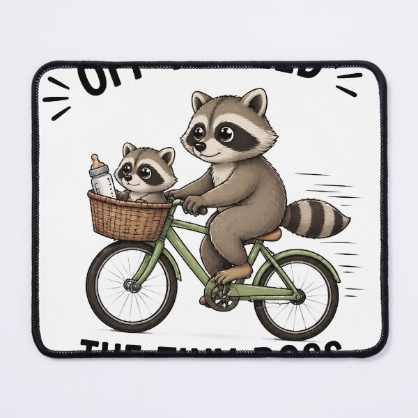Item preview, Raccoon Family On Bicycle designed and sold by SageToppal.