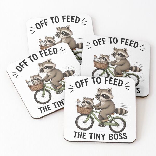 Item preview, Raccoon Family On Bicycle designed and sold by SageToppal.
