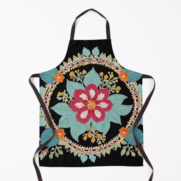 Item preview, Hibiscus Folk Embroidery Mandala Clipart Collection 39 designed and sold by PlayPlearnZone.