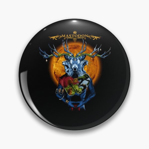 Item preview, Mastodon Deer Creature Fiery Sun Background Mystical designed and sold by Anjinhos.