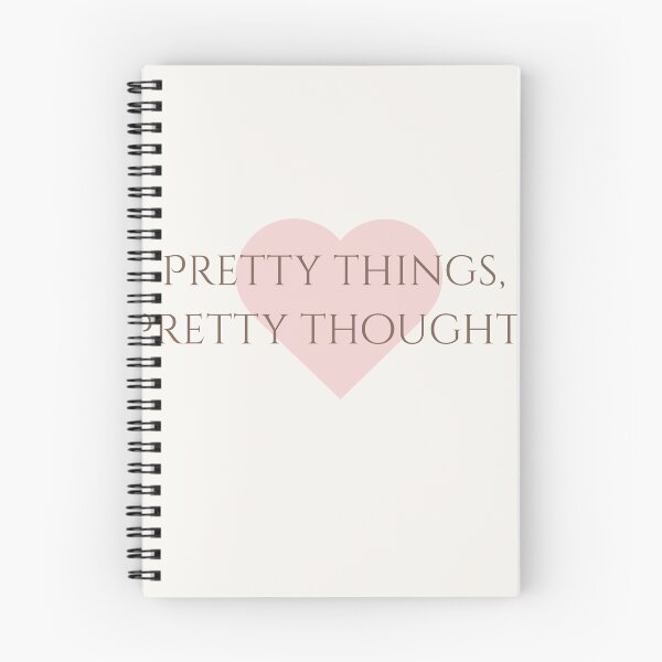 Item preview, Pretty Things Pretty Thoughts | Pastel Pink Heart Typography designed and sold by Sparkle First Co..