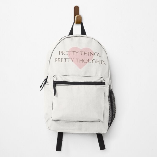 Item preview, Pretty Things Pretty Thoughts | Pastel Pink Heart Typography designed and sold by Sparkle First Co..