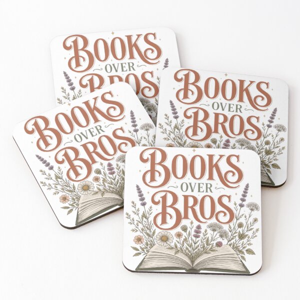 Item preview, Books Over Bros Vintage Minimalist Book Lover Sticker Design designed and sold by DesignEpic22.