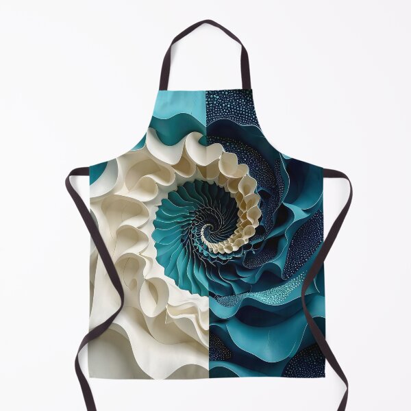 Item preview, Abstract Spiral Design in Blue and White designed and sold by Vicky Brago-Mitchell®.