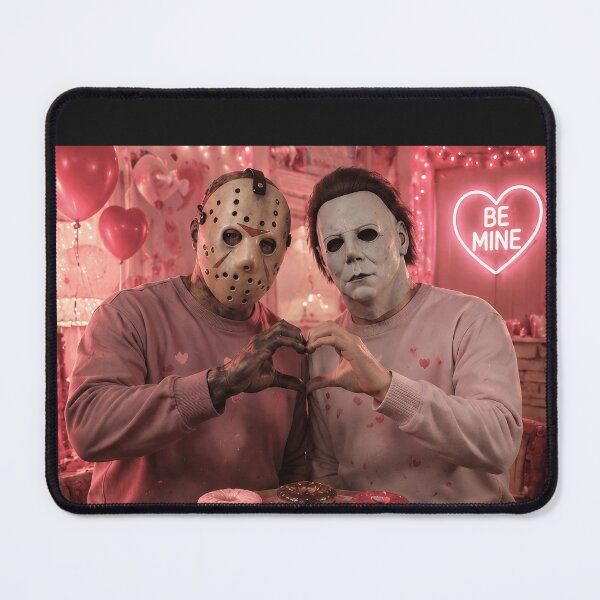 Item preview, Michael Myers Tshirts And Jason Voorhees Heart Hand Pose At Sunset designed and sold by Hydlaaksmndriss.