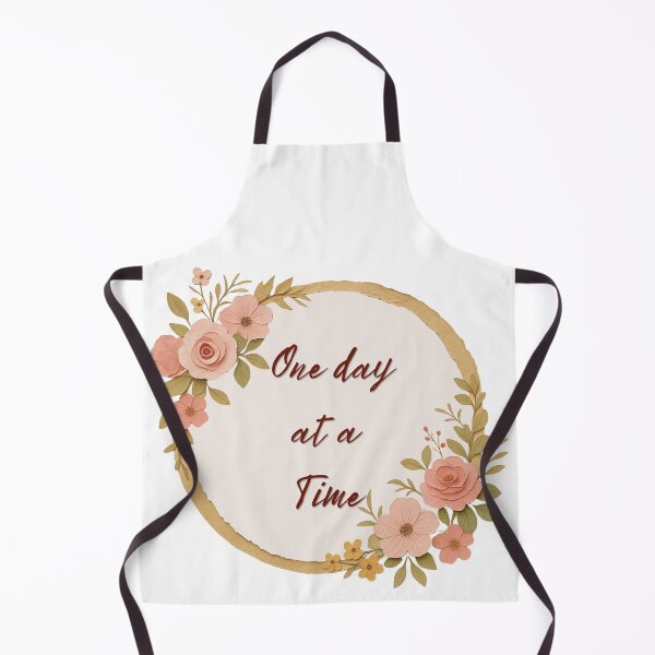 Item preview, One Day at a Time Elegant Floral Wreath Design designed and sold by DonnaRaine.