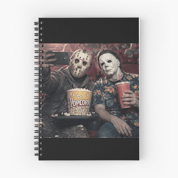 Item preview, Michael Myers Tshirts And Jason Voorhees Sitting Together At The Cinema designed and sold by Hydlaaksmndriss.
